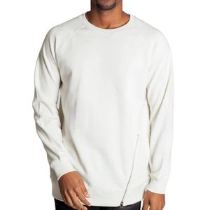 Sweat-shirt à capuche zippé surdimensionné pour homme, 100 % coton, écologique, respirant, de haute qualité, taille plus, manches raglan, pour l'hiver - Product Image 4