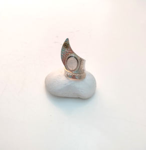 925 bagues de fiançailles en argent Sterling pour femmes bijoux fins pierre de lune pierres précieuses lunette réglage mariage en vrac bagues en argent 925 - Product Image 1