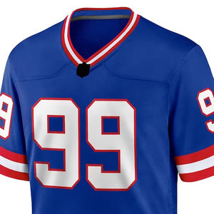 Camiseta de Fútbol Personalizada de Moda Urbana con Logotipo Bordado de Francia, Jersey de Fútbol Americano Ajustado de Poliéster para Hombre, Camiseta de Fútbol - Product Image 5