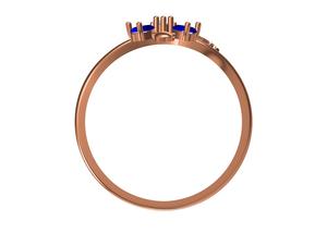 Élégante bague de fiançailles en diamant plaqué or rose 18 carats de haute qualité Best-seller Certification IGI Anniversaire de mariage tendance - Product Image 5