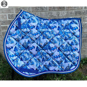 Meilleure vente de tapis de selle en satin de luxe Polyester respirant Protection à cheval antichoc équipement d'équitation équestre 2025 - Product Image 3
