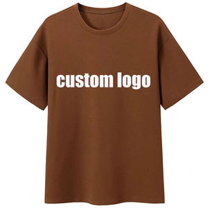 Tissu tricoté col rond manches courtes personnaliser votre Logo hommes T-Shirt impression à séchage rapide nouveau Design haute qualité 100% coton graphique - Product Image 1