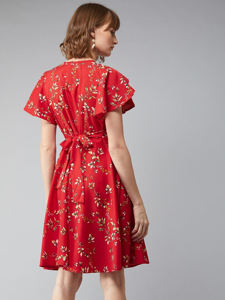 Robe mi-longue en forme de A de luxe UNITY LUXURE pour femmes, tissu en crêpe doux et respirant - Product Image 2