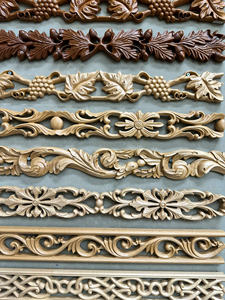 Usine du Vietnam Armoire de cuisine moderne Moulure de couronne Élégante garniture d'armoire en bois massif Moule décoratif pour armoires de cuisine - Product Image 5