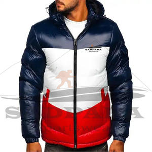 Chaqueta acolchada Chaqueta de invierno Chaqueta acolchada de bombardero para hombres Color Ropa de abrigo elegante Diseño de logotipo duradero Cálido Cómodo Invierno - Product Image 4