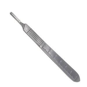 Manche de scalpel chirurgical médical robuste en acier inoxydable réutilisable pour chirurgie orthopédique vétérinaire et chirurgie générale - Product Image 1
