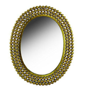 Chain Design Metal Border <b>Wall</b> Mounted <b>Mirror</b> Gold Finished <b>Round</b> Shape <b>Wall</b> <b>Mirror</b> for Home and Hotels Bathroom Decor - Product Image 3