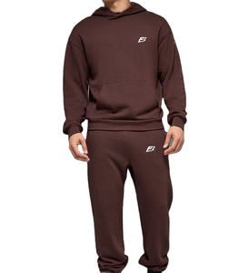 Ensemble survêtement personnalisé pour homme, pantalon de survêtement et sweat à capuche, vente en gros, OEM, pull en molleton, fournisseur américain, streetwear, vêtements décontractés Y2K, fabricant - Product Image 2