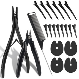 Kit de Pinzas para Extensiones de Cabello de Acero Inoxidable Obexa OBP-39493, 4 Piezas, Herramienta de Fusión para Extensiones de Cabello - Product Image 1