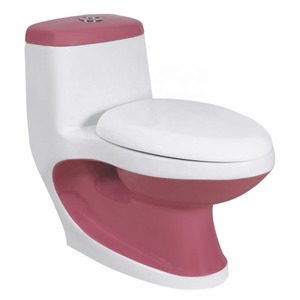 Nuevo WC de estilo americano moderno, baño moderno S-Trap, inodoro de una pieza con descarga sifónica de cerámica montado en el suelo - Product Image 4
