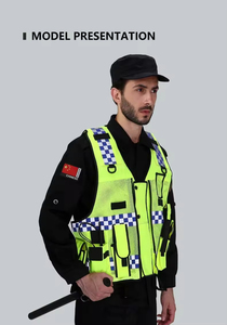 Vêtements de travail de chantier en gros, gilet haute visibilité |   Gilet de sécurité haute visibilité personnalisable avec multi-protection - Product Image 5