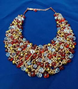 Último estilo hecho a mano declaración Chunky gargantilla collar mujeres Multicolor cuentas semillas emoción joyería de moda para - Product Image 4