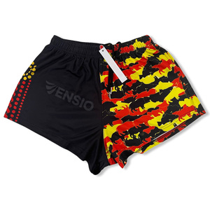 Pantalones cortos informales de rugby para mujer con diseño de impresión personalizada de fabricante con bolsillos y cremalleras de tela sublimada para mujer - Product Image 1