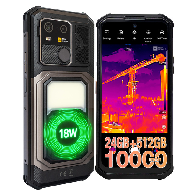 AGM G3 PRO Outdoor Rugged GSM 5G De FHD Smartphone Thermal Camera Camping Light 10000mAh Battery Waterproof Shockproof