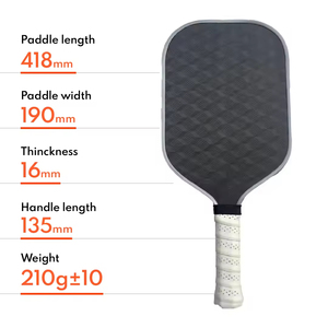 แกนรังผึ้งคาร์บอนไฟเบอร์16มม. OEM ออกแบบได้ตามต้องการไม้พายพิเคิลบอลแบบมืออาชีพทนทานดีไซน์แบบไร้ขอบ - Product Image 3