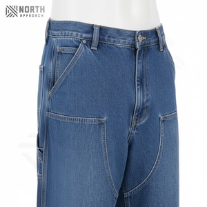 <b>High</b> Quality Mid <b>Waist</b> Straight Solid <b>Men's</b> Denim <b>Jeans</b> Quick Dry Lightweight Comfort Fit Casual Spring Autumn - Product Image 5