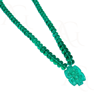 Lab Grown <b>Emerald</b> Necklace Beads Smooth faceted Polished <b>Green</b> Nano Cut Gemstone Strand for <b>Jewelry</b> Making Customisable - Product Image 2