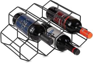 Latest European Design Silver Metal Bottle Stand Eco-Friendly <b>Wine</b> Bottle Rack 10 Bottles <b>Bar</b> Restaurant Hot Selling Decorative - Product Image 3