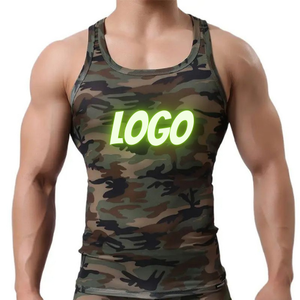 Débardeur élastique à séchage rapide pour hommes, vêtements de sport, de fitness, de camouflage, maillot de corps tricoté, sans manches, pour musculation - Product Image 3