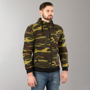 Sweat à capuche de moto de qualité supérieure vêtements de course automobile en aramide hommes équitation sweats à capuche zippés vêtements de sport de moto avec des protections supplémentaires - Product Image 3