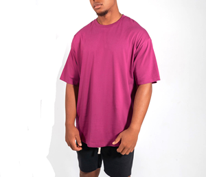 เสื้อยืดโอเวอร์ไซส์ของผู้ชายสีพื้นระบายได้ดี2025สำหรับฤดูร้อนเสื้อยืด100% พิมพ์ลายแบบกำหนดเอง - Product Image 6