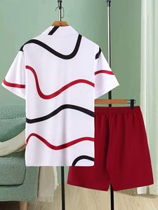 ชุดชายหาด Somerset ยูนิเซ็กซ์ชุดชายหาดลายทางสีเหลืองชุดชายหาดแบบเป็นไวรัสชุดจับคู่สำหรับทุกเพศเหมาะสำหรับความสนุกในฤดูร้อน - Product Image 2