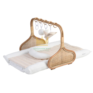 Centro de Actividades de mimbre para jugar al gimnasio, juguete colgante para decoración de guardería, venta al por mayor - Product Image 1