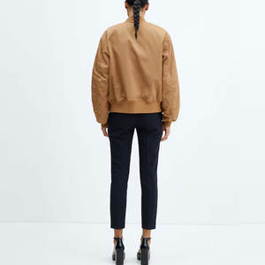 แจ็กเก็ตบอมเบอร์สำหรับผู้หญิงเสื้อแจ็กเก็ตบอมเบอร์ระบายอากาศได้ดีมีสไตล์ - Product Image 3