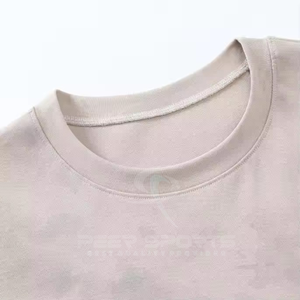 เสื้อยืดโอเวอร์ไซส์ทรงครอปสำหรับผู้ชาย คุณภาพสูง ผ้าฝ้าย 100% สไตล์วินเทจ ย้อมสีซีดแบบซันเฟด ล้างสีแบบแอซิด น้ำหนักผ้า 220 กรัม สีพื้น - Product Image 4