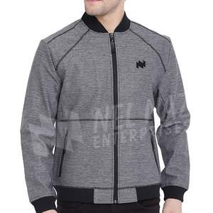 OEM personalizado de alta calidad de los hombres cálidos chaquetas Bomber tela de lona Stand Collar High Street precio razonable impreso bordado - Product Image 1