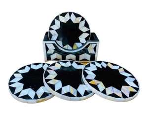 ชุดถาดรองแก้วชาแบบฝังมุกหลากสีสำหรับเครื่องใช้ในบ้านถาดรองแก้วกาแฟชุดที่รองแก้วม็อบสร้างสรรค์ - Product Image 3