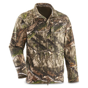 Veste de chasse thermique respirante à col montant avec logo frontal, blouson bomber rembourré, garnissage synthétique 200g pour la fin de saison - Product Image 1