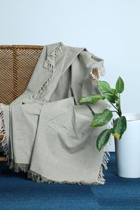 Manta de algodón cálida y acogedora a la moda con diseño de costillas, decoración de sofá de tacto suave para hogares, hoteles, oficinas, viajes, tamaño personalizado - Product Image 5