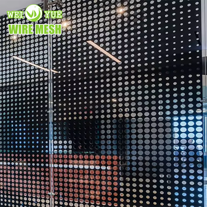 Nhà Sản Xuất Tại Trung Quốc Màu Đen Trang Trí Thép Không Gỉ Đục Tấm Kim Loại Micro Lỗ Treo Tường Hàn Đục Lỗ Lưới - Product Image 5