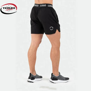 บริการผลิตกางเกงขาสั้นออกกำลังกายแบบ OEM รับทำโลโก้ กางเกงจ็อกเกอร์โพลีเอสเตอร์ แห้งเร็ว ระบายอากาศดี เหมาะสำหรับวิ่ง เล่นบาสเก็ตบอล ชุดออกกำลังกาย กางเกงออกกำลังกายผู้ชาย - Product Image 4