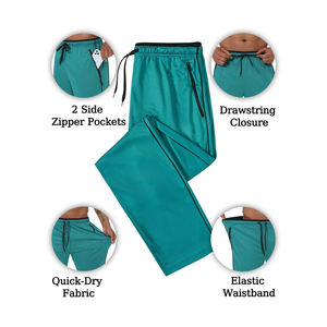 กางเกงวอร์มเข้ารูปผ้าคอตตอนสำหรับผู้ชายกางเกงกีฬาโอเวอร์ไซส์ผ้านุ่มทรงตรงโค้งลายทาง100% แฟชั่นใหม่ผู้ผลิต - Product Image 4