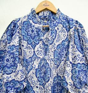 Vestido Largo Maxi de Algodón con Estampado Floral para Mujer, Estilo Informal, Estilo Indio, para el Verano, Nueva Llegada 2026 - Product Image 5
