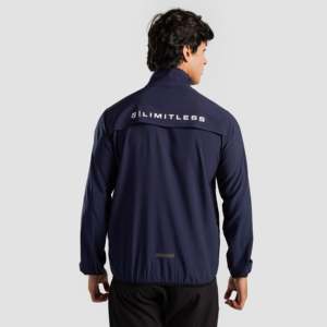 For Speedo Limitless Sporty Gym <b>Jacket</b> (Navy) Stand Collar Spring Season for <b>Workout</b> - Product Image 2