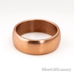 Premium Handmade Solid Copper Band <b>Ring</b> Traditional Artisan <b>Crafted</b> Unisex Jewelry Gift for Everyday Wear Casual Style - Product Image 3
