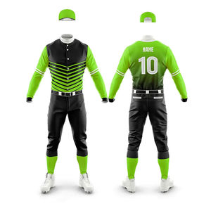 Matériau durable d'uniformes de baseball de qualité supérieure du fabricant élevé avec des ensembles de sports de plein air respirants - Product Image 4