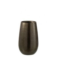 Vase de table en aluminium fait main, écologique, en forme de bouteille, au design moderne Art Déco, motif laiton antique, pour décoration de Noël