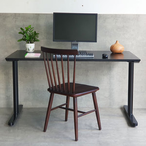 ชุดโต๊ะและเก้าอี้ไม้ยางพาราขนาด 140x70 ซม. รุ่นโมเดิร์น ขาเหล็ก (CB68194) - Product Image 3