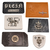 Logo personnalisé Jeans Étiquettes Vêtements Chapeaux Pu Avec Métal Denim En Cuir Étiquette Patch En Cuir Patch pour Pantalon