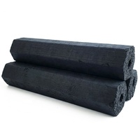 Charbon de coco en briquettes hexagonales 10-12 cm, charbon noir pour grillades, faible teneur en cendres 2,6%, durée de combustion 3 heures, haute qualité, en vrac