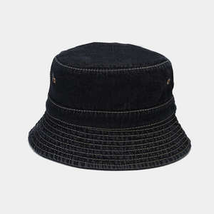 Chapeaux Bob Décontractés de Plage Personnalisés de Bonne Qualité, Style Délavé à l'Acide, Broderie Unie, Bouton, Effet Déchiré, 100% Coton, Unisexe, Faible MOQ 2 - Product Image 3