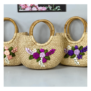 Bolsa de Jacinto de Agua, Material de Jacinto Tejido de Calidad, Apta para Bolsos Casuales y Uso en Embalaje Minorista, Vietnam - Product Image 2