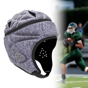 Casco Acolchado de EVA con Carcasa Suave, Gorra de Rugby 7v7 con Franjas Reflectantes, Protector de Cabeza Deportivo Unisex para Portero de Hockey - Product Image 2