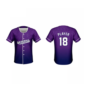 2025 Top Tendance Hommes Style Décontracté Jeunesse Basketball Baseball Jersey Respirant Nouveau Design avec Logo Personnalisé - Product Image 3