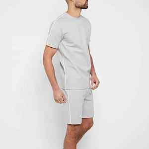 Conjunto de Camiseta y Pantalones Cortos Deportivos de Verano con Logotipo Personalizado, Conjunto de Pantalones Cortos Deportivos de Algodón Transpirable para Hombre - Product Image 5