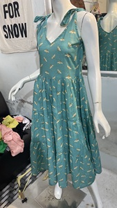 Été Sexy Halter Neck Ruffles Floral Printed Long Dress Women Sleeveless Backless Side Split Slim Dresses Evening Beach Party - Product Image 3